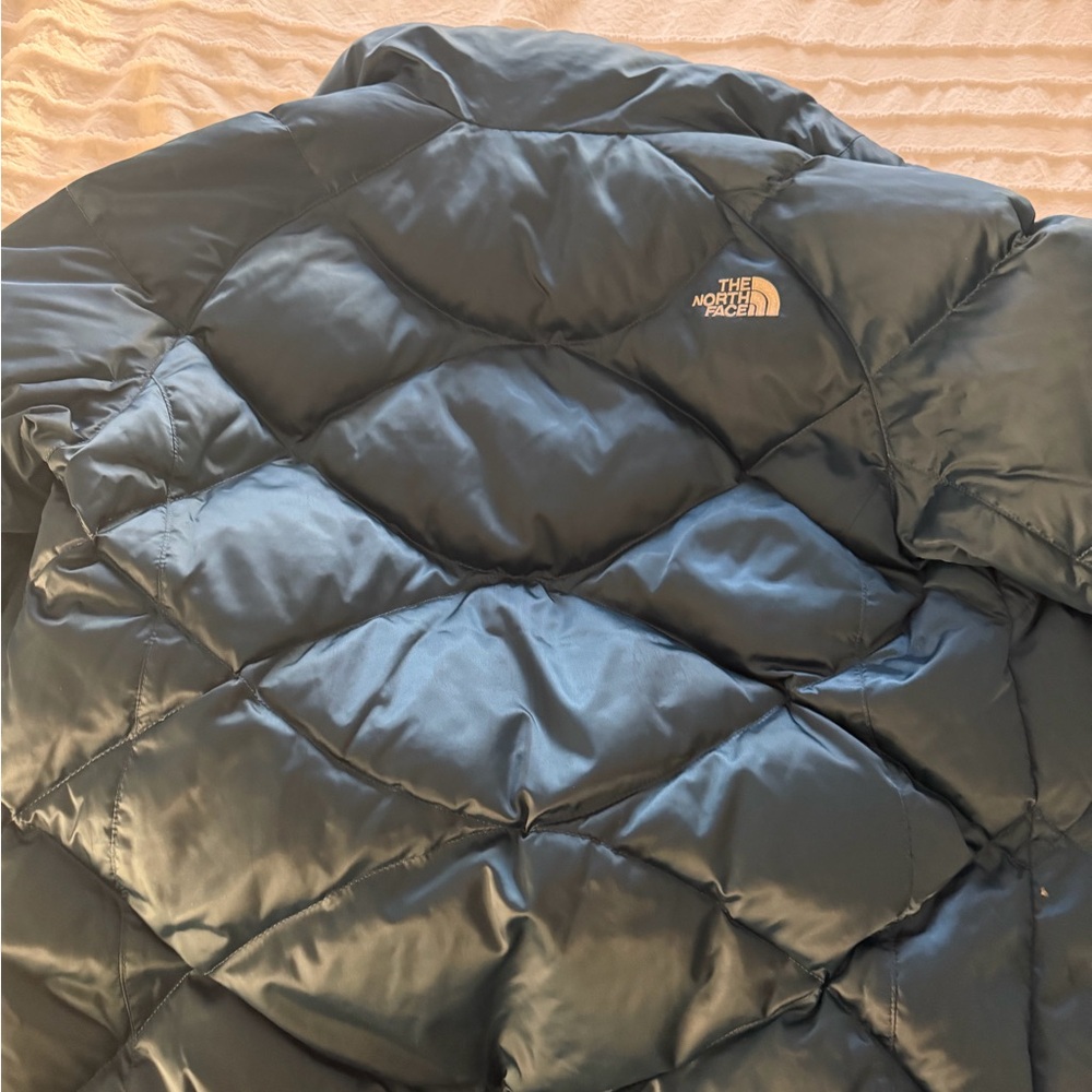 The North Face Teal Quilted Jacket View 4